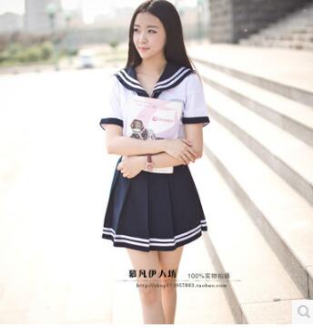 Schooluniform Student Sailor Jurk Japanse School Uniform Meisje Zomer: M