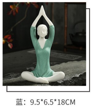 Adornos de té para mascotas de Yoga Kungfu, arcilla púrpura, arena, té para mascotas, accesorios de cerámica hechos a mano para el té, decoración del hogar, artesanías, herramientas para el té: green