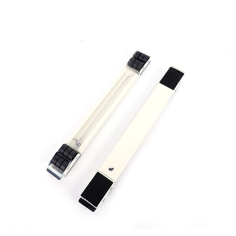 Washing Machine Stand Movable Adjustable Refrigerator Base Mobile Roller Bracket 24 Wheel Universal Washing Machine Dryer Holder: White 2PCS