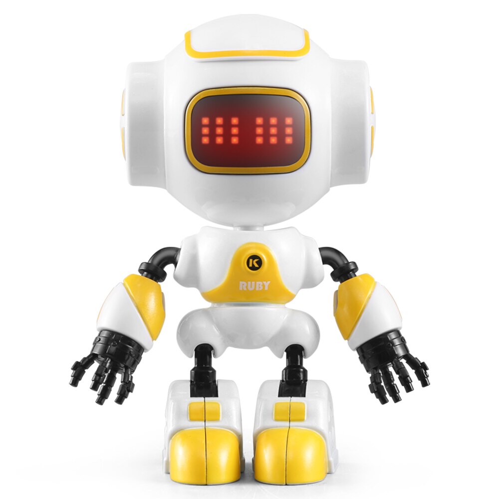 Intelligente Vroege Onderwijs Kinderen Rc Robot Touch Control Smart Mini Legering Robots Speelgoed Voor Jongens Meisjes Met Led licht: R9 Yellow