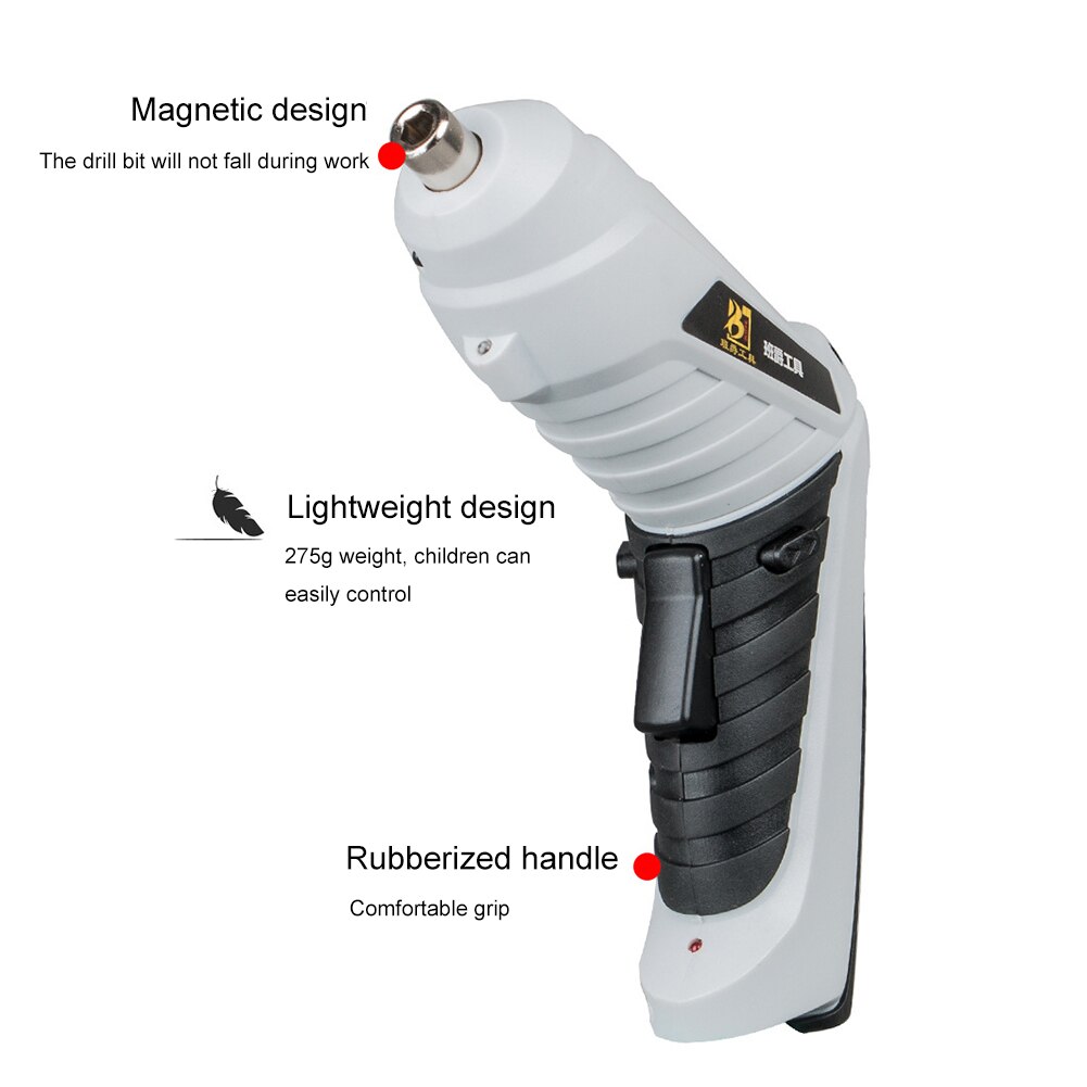 Multifunctional Cordless Electrical Screwdriver Set Electrician USB Rechargeable 3.6V Screw Driver Power Hand Tools