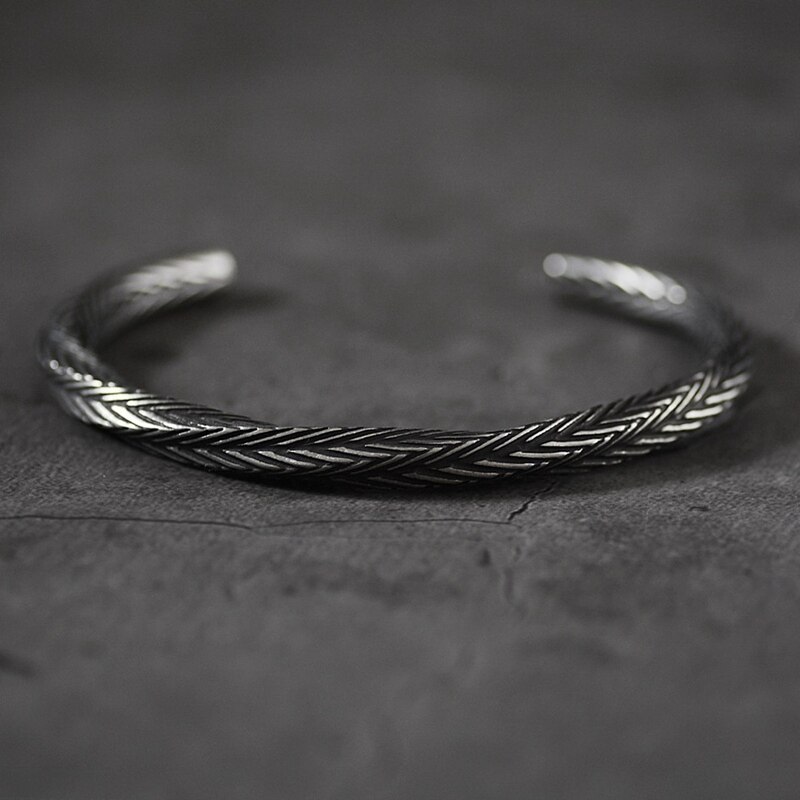 Nordic viking mønster armbånd armbånd armbånd til mænd pulseras hombre titanium stål armbånd smykker