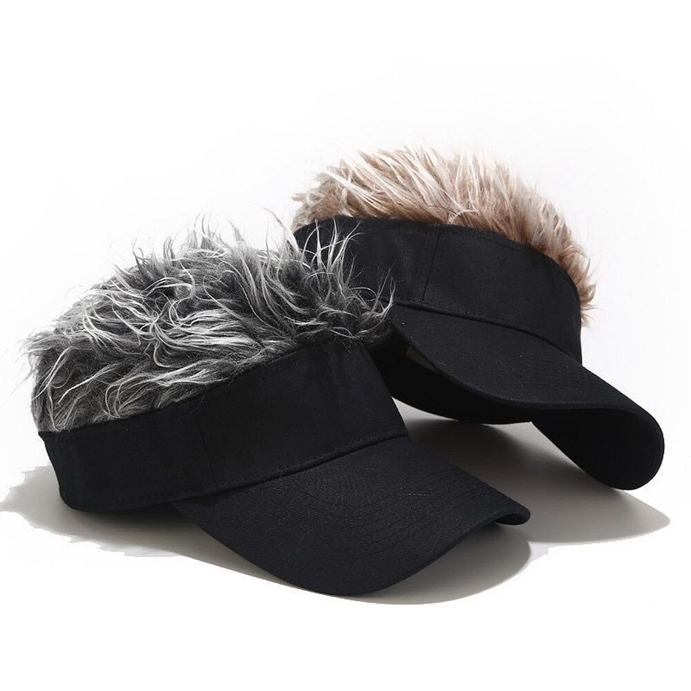 Homens peruca boné de beisebol cravado cabelos moda chapéu feminino casual ajustável ao ar livre personalidade criativa chapéus acessórios alternativos