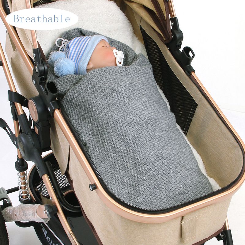 freundlicher Decke Baby Kinderwagen Decke Einfache Baby Decken Gestrickte Neugeborenen Swaddle wickeln Weich Kleinkind Sofa Krippe Decke