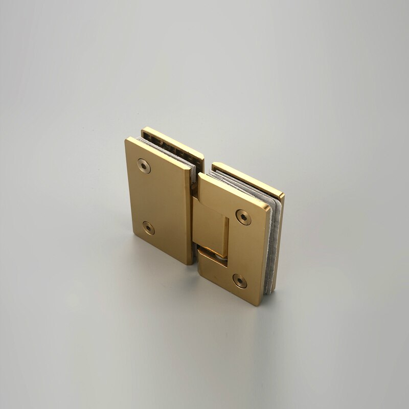 180 Degrees open 304 Stainless Steel Wall Mount Glass Shower Door Hinge gold