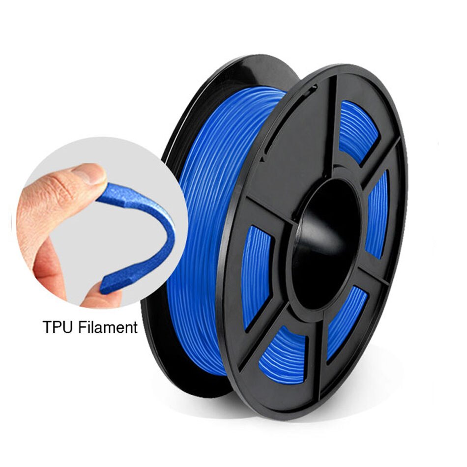 Flexibele 3D Printer Gloeidraad Rood Droogmiddel Tpu Flexibele Plastic Gloeidraad 1.75Mm 0.5Kg Met Kinderen Intelligente 3d Printer: TPU Blue