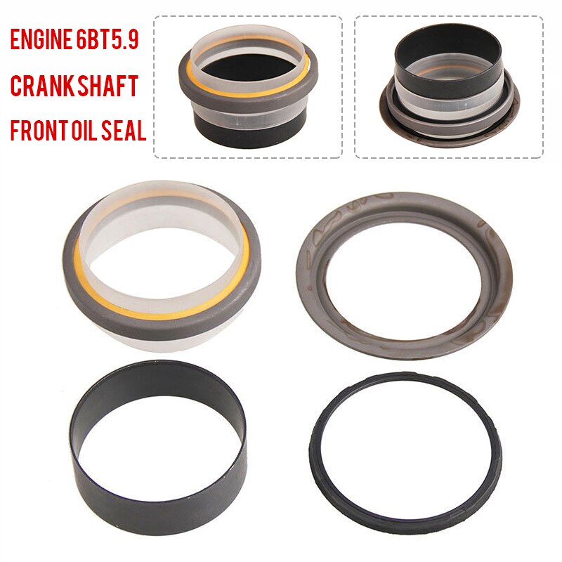 1set Car Front Main Crankshaft Oil Seal Kit Wear Sleeve 3802820 Fit For Dodge Cummins 1500 2500 3500 5.9L 6.7L Engines Parts