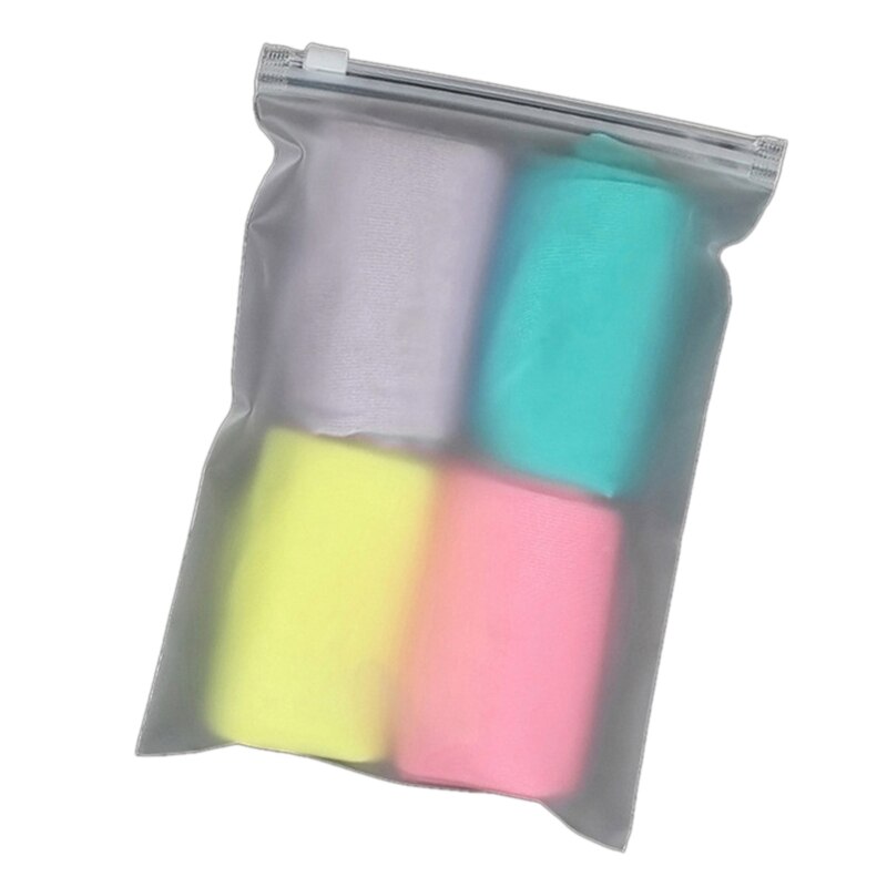 Zip Lock Plastic Bag Transparent Packaging Frosted Pouch Sealing Zipper Organizer Travel Cloth Storage Packing