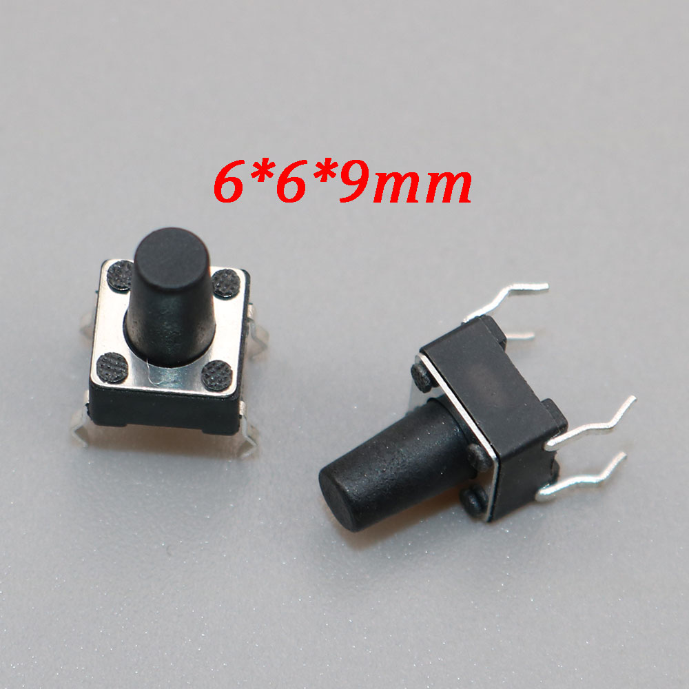 YuXi 10 Uds interruptor de botón táctil llaves de Control remoto de coche botón táctil Micro interruptor momentáneo SMD DIP 2*4 3*6 4*4 6*6: Verde militar