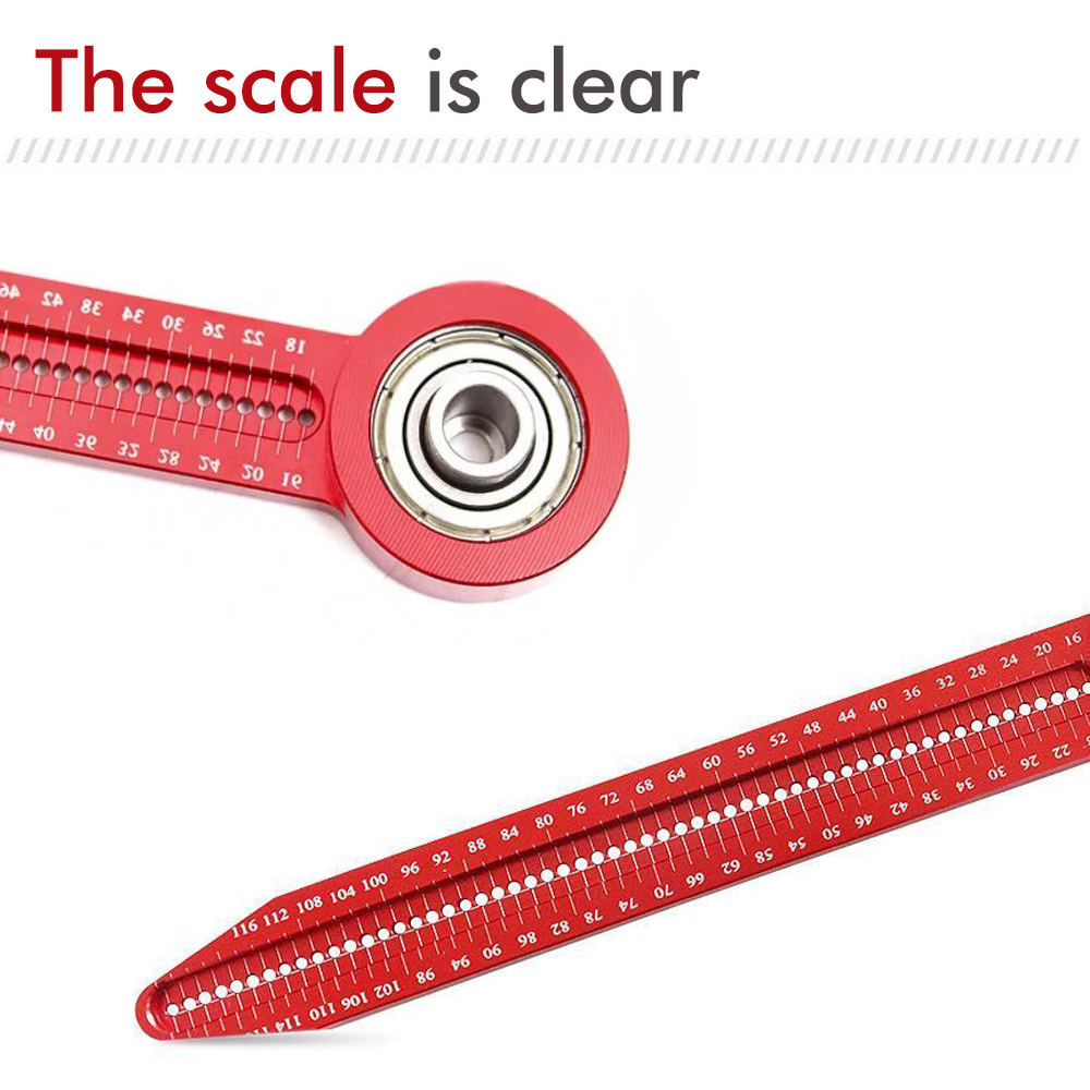 Woodworking Drawing Compass Circular Drawing Tool Hole Ruler High precision Woodworking Scribe Gauges Marking Measurement Tools