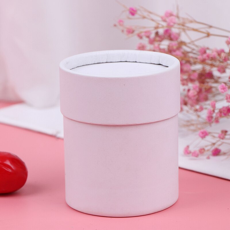 Runde blomster æsker kvinder blomster emballage papirpose med låg til blomsterhandler buket blomster emballage boks fest opbevaring kasser: 6 x 7.6cm hvide