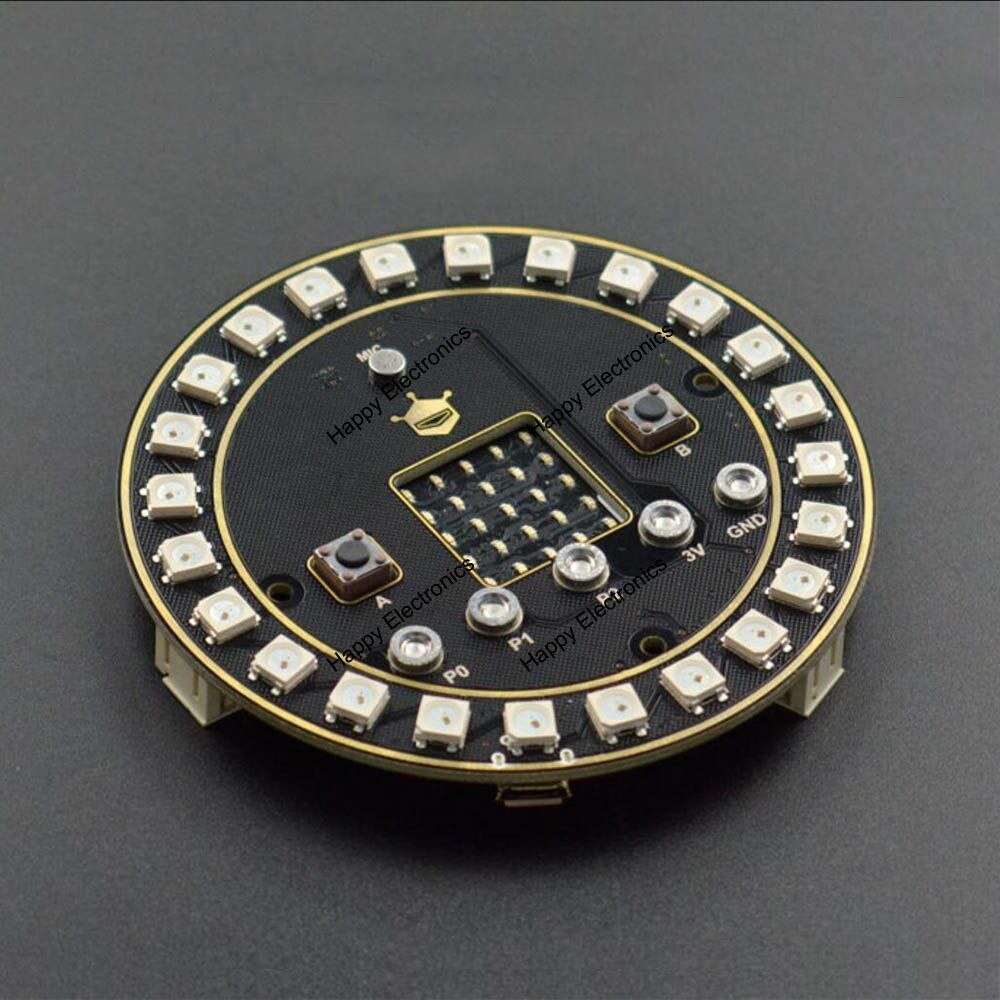 DFRobot micro: Circular RGB LED clock/timer Expansion Board with microphone & buzzer for micro:bit/microbit/micro bit