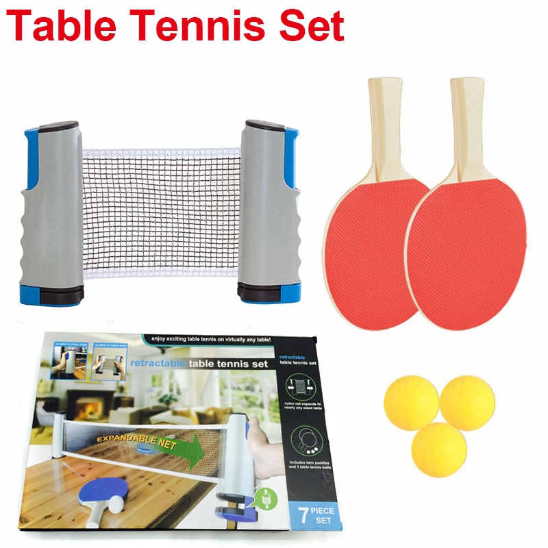 Ping Pong Set Ping Pong Bal 1.7M Tafel Netto Tafeltennis Racket Peddels Pingpong Training Accessoires Indoor Sport Oefening