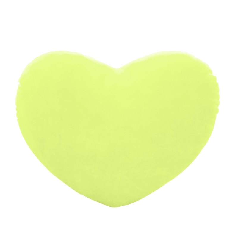 30cm hjerteform dekorativ kastepude pp bomuld blød dukke elsker 19qf: Grøn