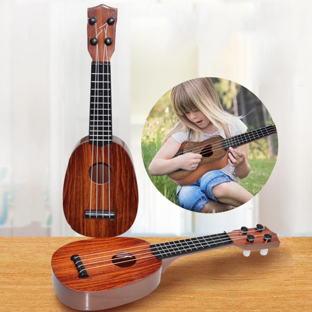 Musical Instrumente Holz Ukulele Art Einfarbig hawaiisch Gitarre Griffbrett Saiten Instrument Spielzeug Gitarre Linde
