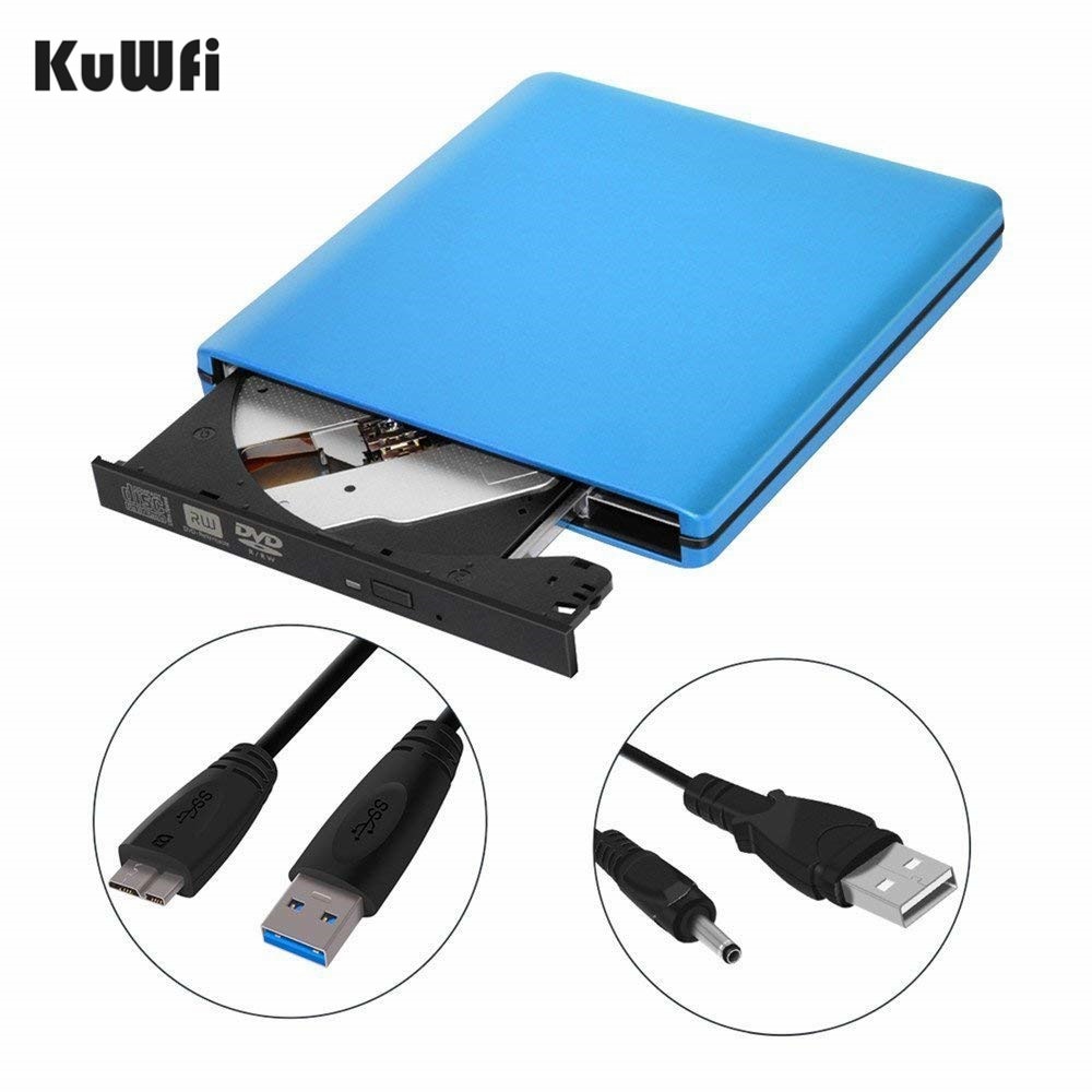 Ekstern dvd cd-brenner stasjon usb 3.0 dvd-rw cd-rw writer rewriter optisk plate cd dvd rom-spiller for max ios windows xp /7/8/10