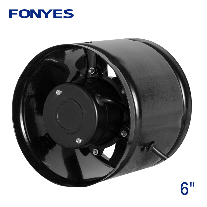 6 inch high speed exhaust fan ducted ventilation fan inline duct booster fan kitchen extractor metal ventilator 220V