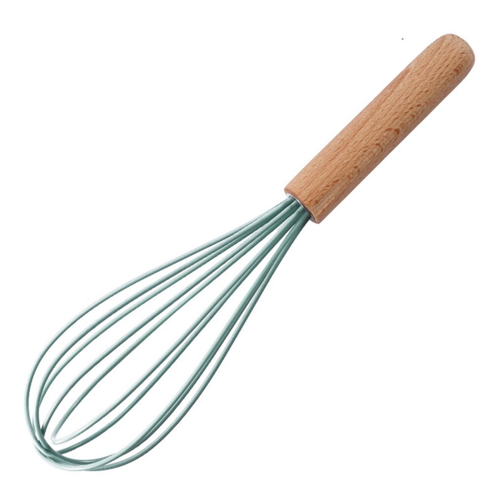 1pc Kitchen Silicone Whisk Non-Slip Easy to Clean Egg Beater Milk Frother Kitchen Utensil Kitchen Silicone Egg Beater Tool: F