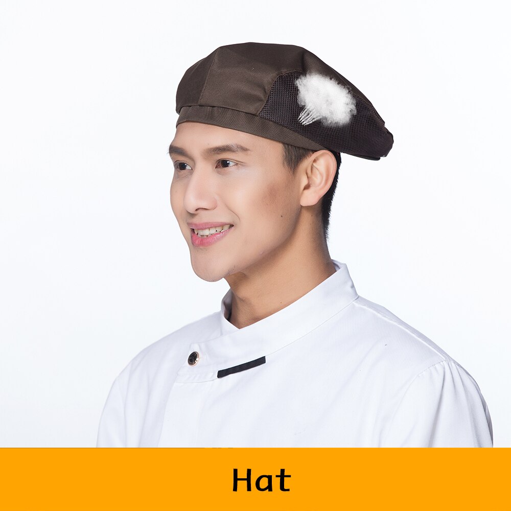 Unisex Chef Hat Food Service Cap Breathable Mesh Cap Restaurant Kitchen Coffee Shop Bar Hotel Baking Waiter Work Hat: 8