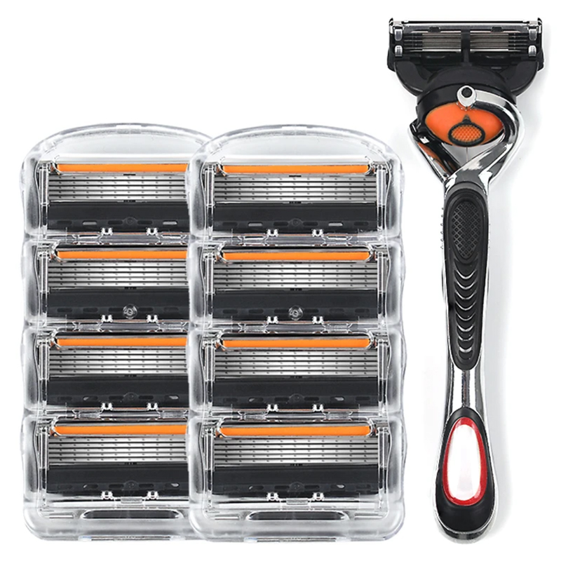 4/8/16pcs Shaving Machine 5-Layer Safety Razor Blades Manual Shaving Shaver Face Care Beard Hair Remover
