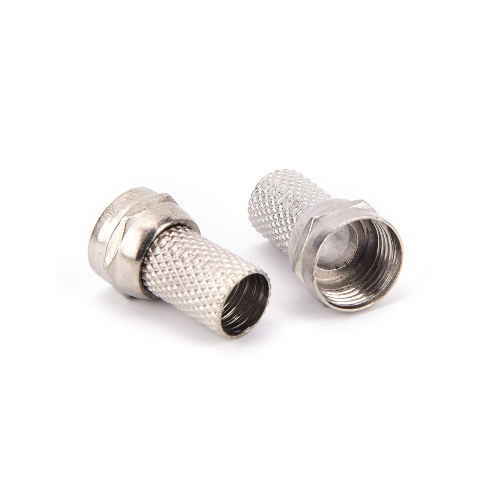 10 Pcs F Digital Cable Terminal Connector For Cable TV SCREW Plug SAT RG6 CT100 WF100 TX100 H109F PH100