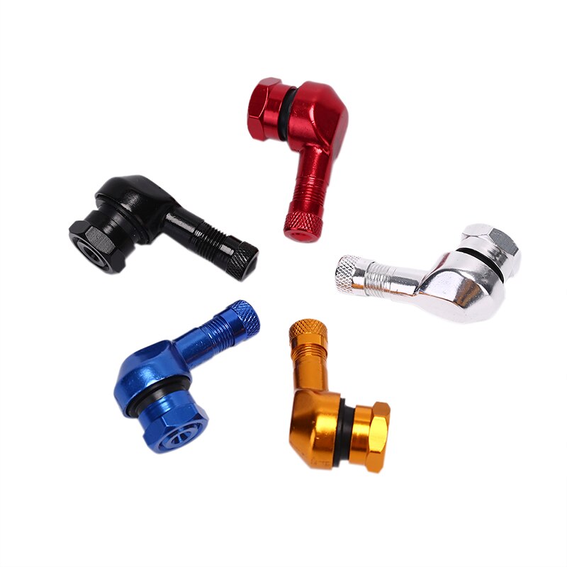 Vástago de válvula de aluminio CNC de ángulo de 90 grados, 2 uds., neumático de rueda de motocicleta, vástago de válvula sin cámara s para piezas de rueda de llanta de 10mm y 11,3mm