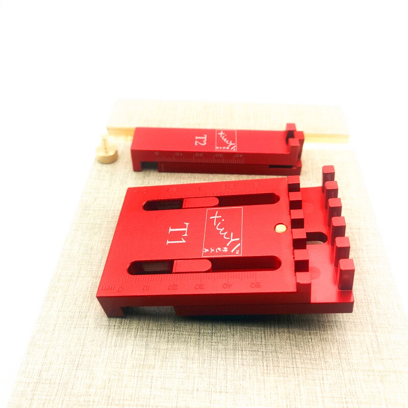 Saw Slot Regulator Push Table Saw Slot Adjuster Movable Measuring Block Length Compensation Special depth Woodworking ruler Tool