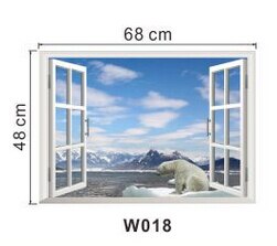 Smuk himmel tropisk hav 3d vinduesudsigt blåt hav boligindretning wallsticker landskab stue kontor mærkater klistermærker: Hm0 w 018