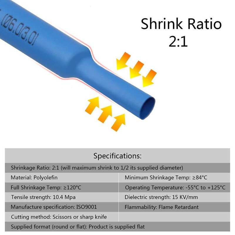 SHGO -750 Pieces Heat Shrink Tubing, Electric Insulation Heat Shrink Wrap Cable Sleeve, Cable Insulated Sleeving Tubes, Shrin