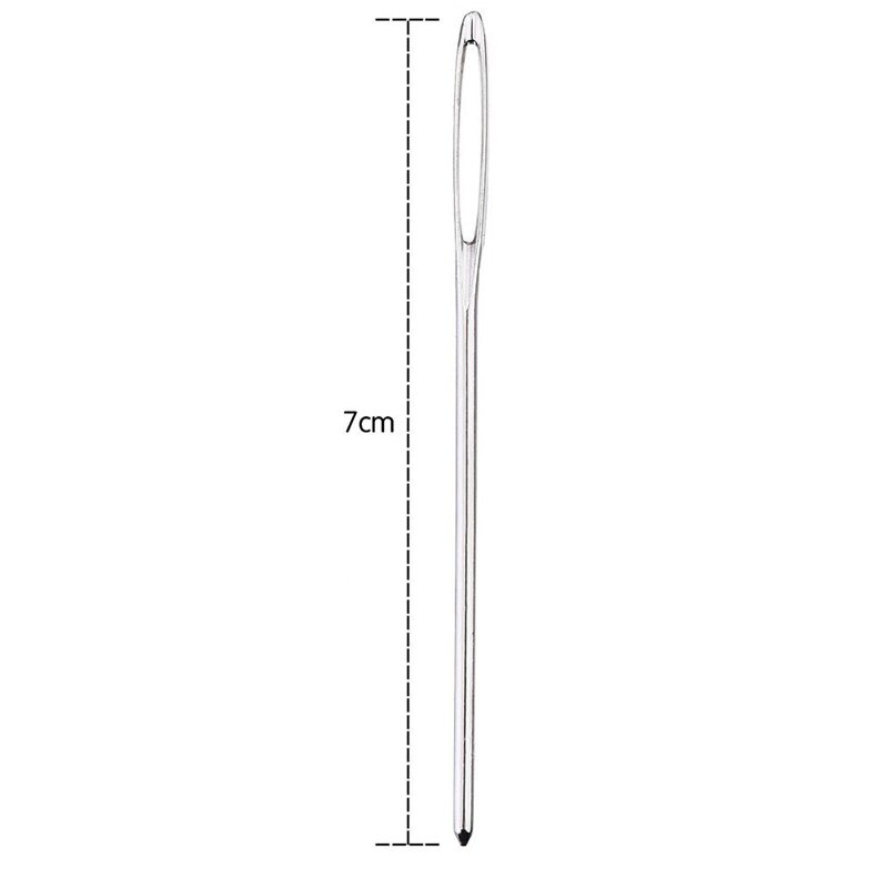 10pcs/set Useful 3 sizes Large-eye Stainless Steel Blunt Needles Yarn Knitting Cross Stitch Needles Sewing Tools: ND008-C3