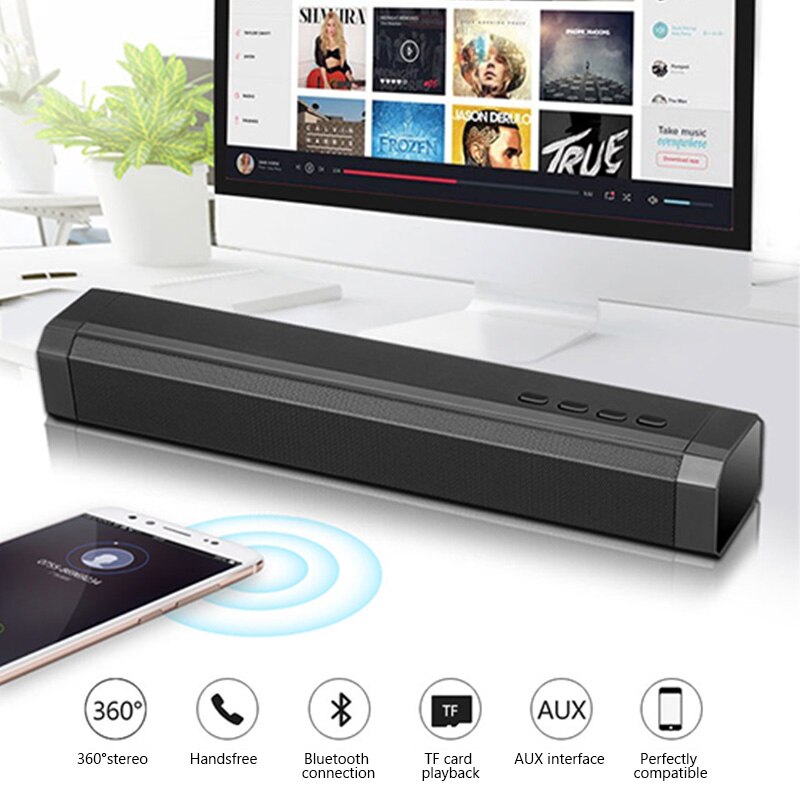 VTIN TOP Wireless Bluetooth 4.1 Speaker Outdoor Indoor Chargable Soundbar Speaker With Lound Stereo Rich Bass Party Speaker