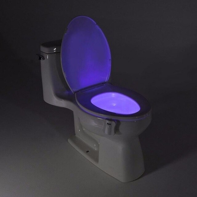 Wasruimte Badkamer Wc Light Motion Sensor Geactiveerd Op/Off Lichten Zetel Sensor Lamp Nachtlampje Seat Light WC Nachtlampje