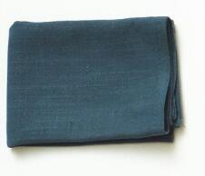 3 stk / pakke 30 x 40cm viskestykke serviet serviet køkkenhåndklæde servietter rengøringshåndklæde fade håndklæde linned med slubgarn: Mørkeblå