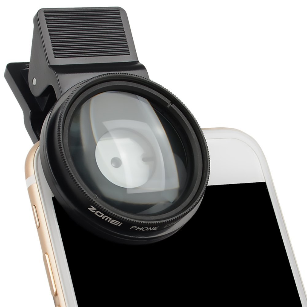 ZOMEI 37mm 12.5x Close Up filtros lente de filtro de teléfono para iPhone/Huawei/Samsung/Xiaomi/HTC/LG teléfono móvil