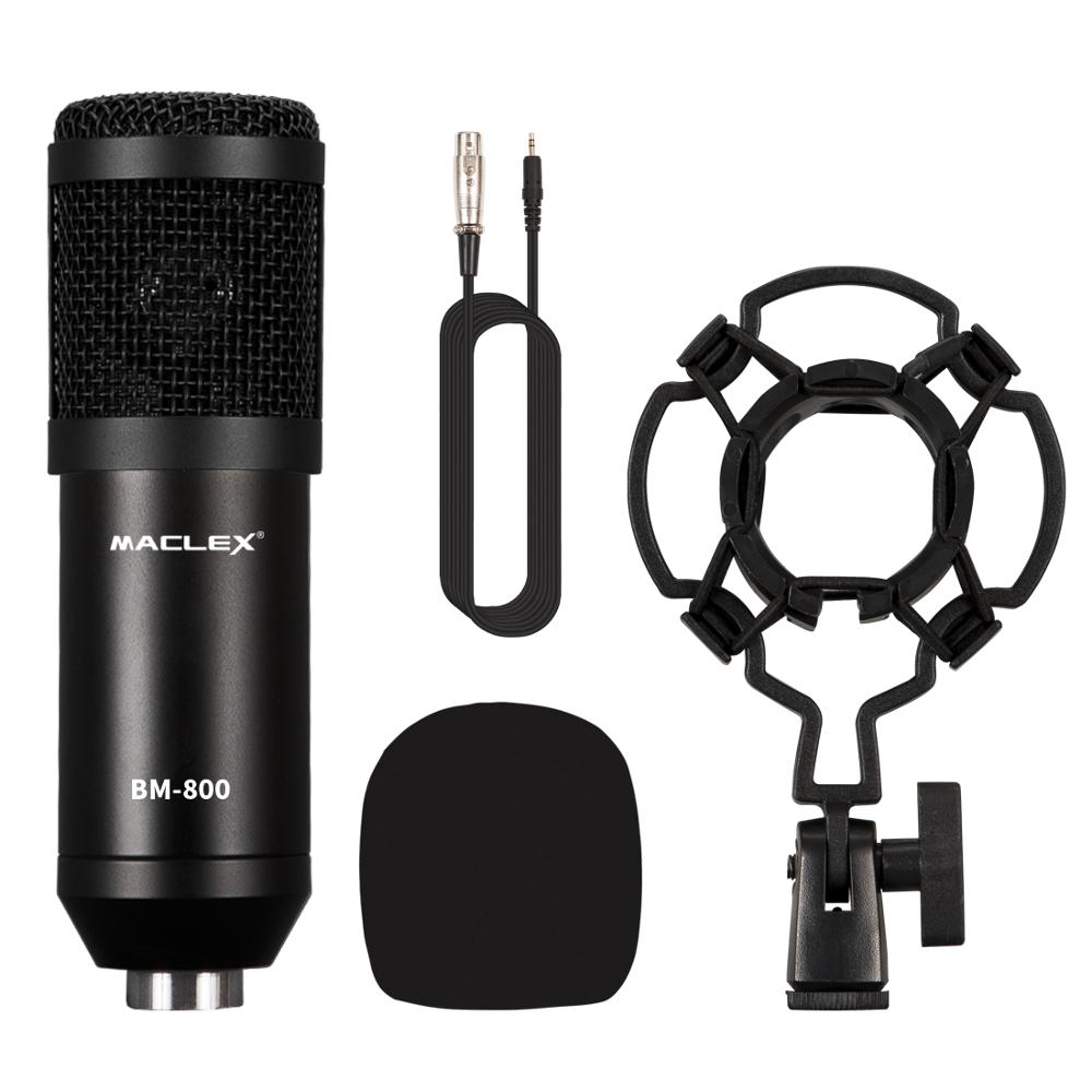 Professionele Bm 800 Condensator Microfoon Bm-800 3.5Mm Wired Karaoke BM800 Opname Microfoon Voor Computer Karaoke Ktv Микрофо: Black