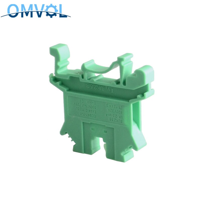 UK2.5B Screw Ground Terminal Block: Green