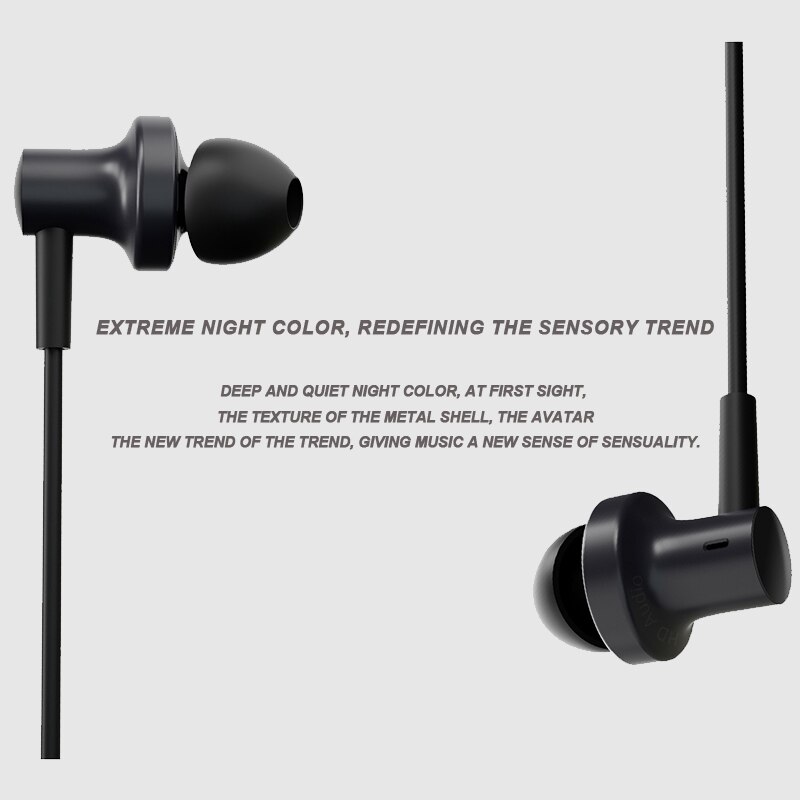 Originele Xiaomi Hybrid Pro HD 2 Oortelefoon Dynamische Wired Controle Dual Driver Met MIC Headset In Ear Microfoon Oortjes