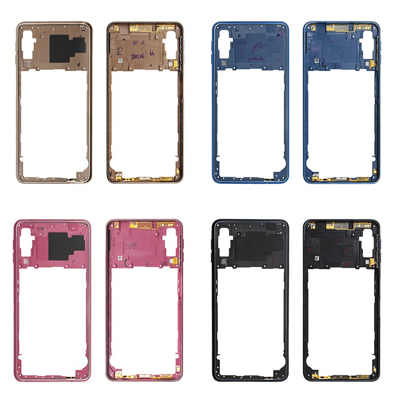 Behuizing Midden Frame Bezel vervangende onderdelen Voor Samsung Galaxy A70 A705/A7 A750 Midden-Plate Cover