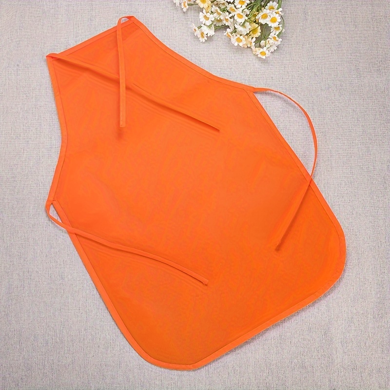 30 pièces enfants Non-tissé tablier classe artisanat Art peinture enfants tablier jetable sécurité nettoyage tablier étudiant dessin bavoir: Orange