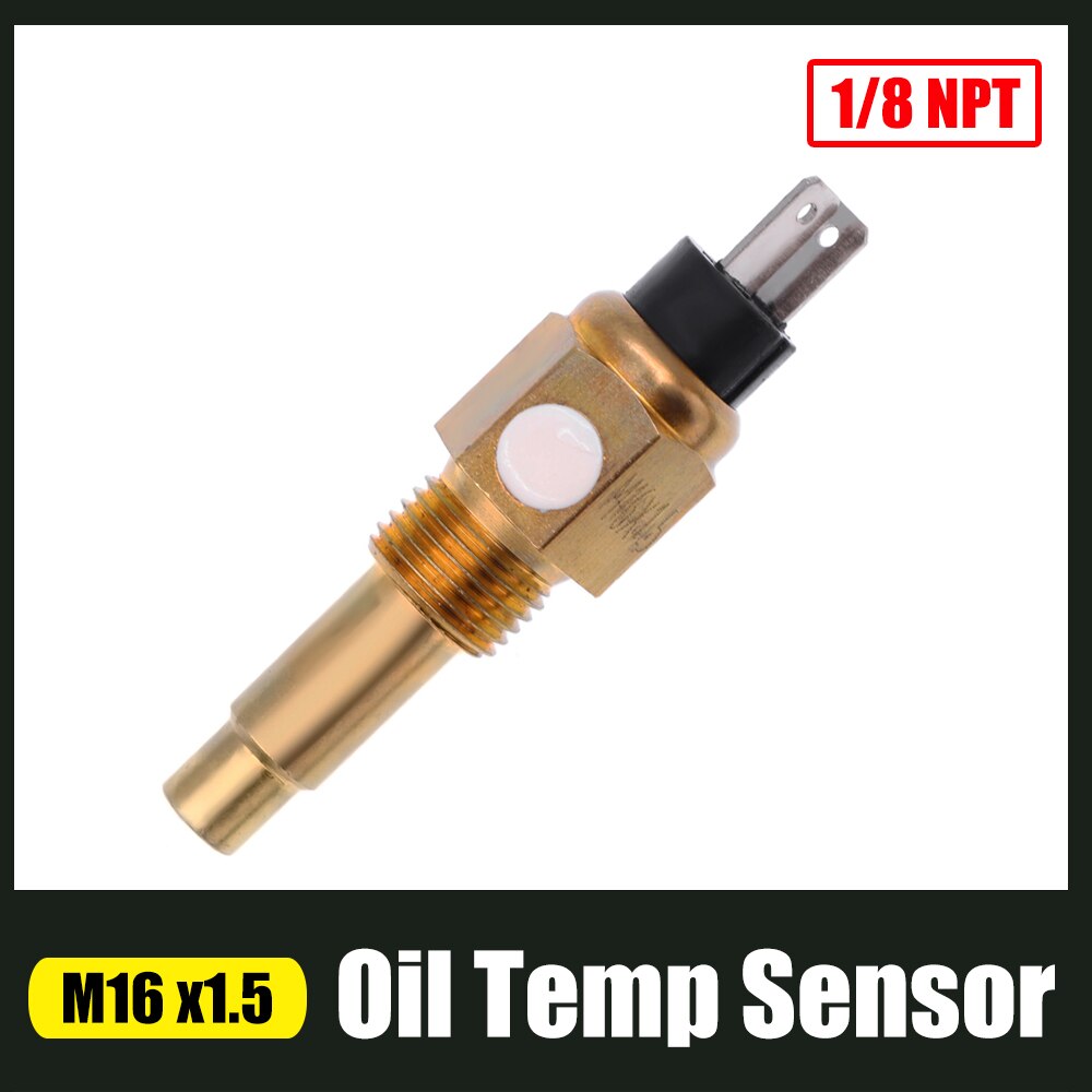 NPT-1/8 Olie Temperatuur Sensor Voor Olie Temp Meters Met Temp Alarm 96 Graden Voor Elektrische Truck Scheepsmotor