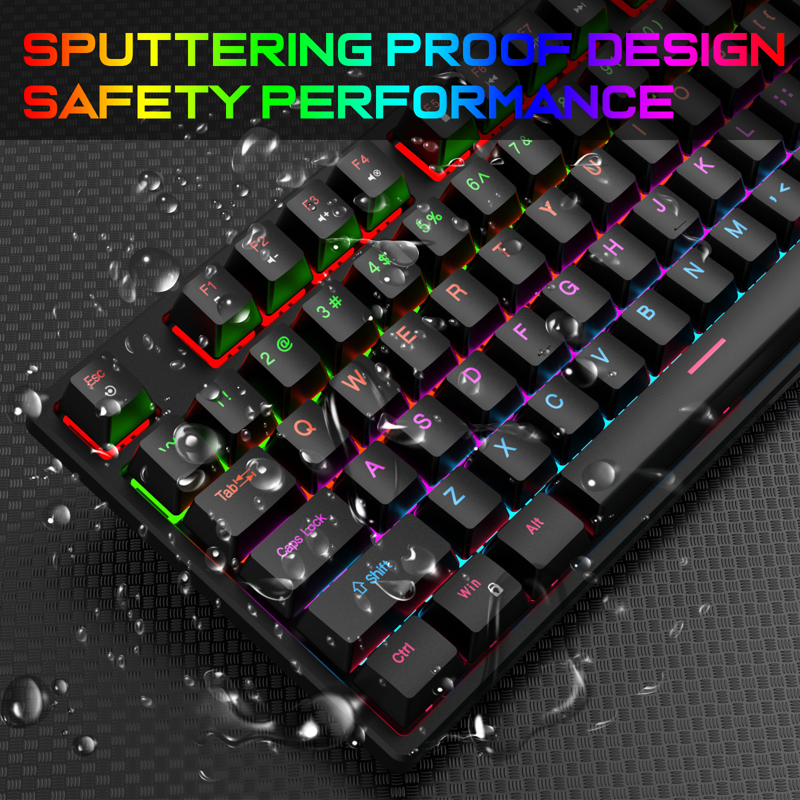 16 RGB Wired Mechanical Keyboard 104 Keys Gaming K... – Grandado