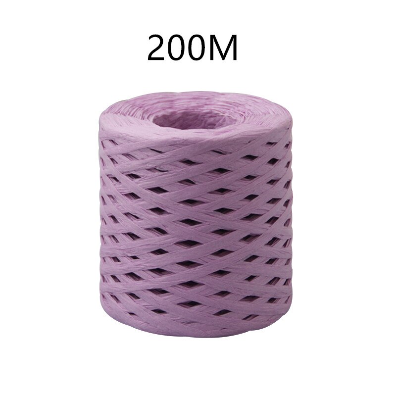 80m/200m/ rullan värinen paperiköysi raffia nauha koristenauhat karkkipakkaus scrapbooking askartelunauha hääjuhlasisustus: B -8