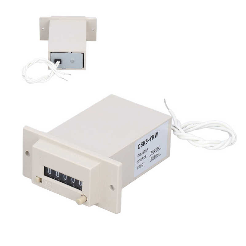 Pulse Counter Accurate Counting Small Indication Error ABS Material Electromagnetic Pulse Counter