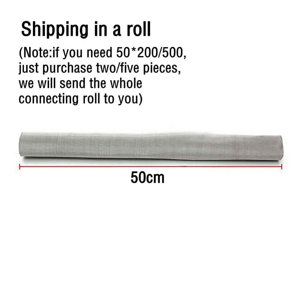 4-500 mesh metalen filternet van voedingskwaliteit 304 roestvrij staal voor thuis, keuken, water, voedsel, bonenpoeder, oliefilter, filtratie