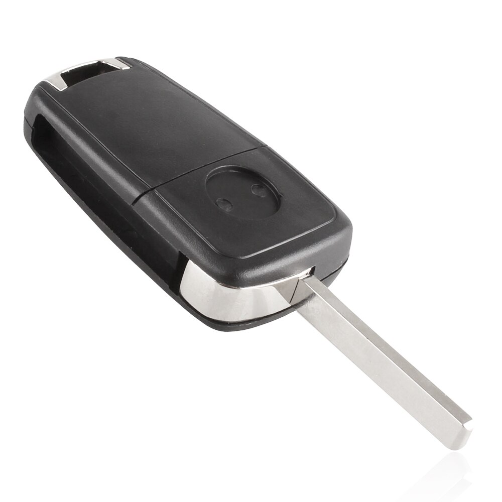 Sort 3 knapper bilnøgle fjernbetjening fob shell sag automatisk nøgle skal udskiftning ingen chip med uklippet bil flip nøgle passer til opel