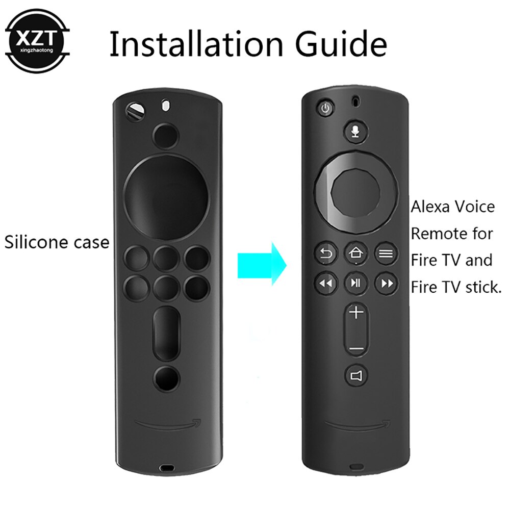 Coque en Silicone antichoc pour clé TV 4K, en treillis souple, accessoires durables et antidérapants, housse de protection pour télécommande