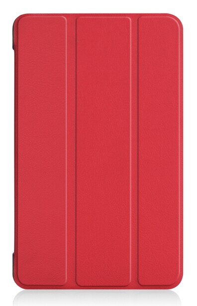 For Qua Tab QZ10 Protective Case Bag Cover 3 Folds Stand Shell for QuaTab QZ 10 10.1" Guard Holder Protector ShockProofSleeve: Red