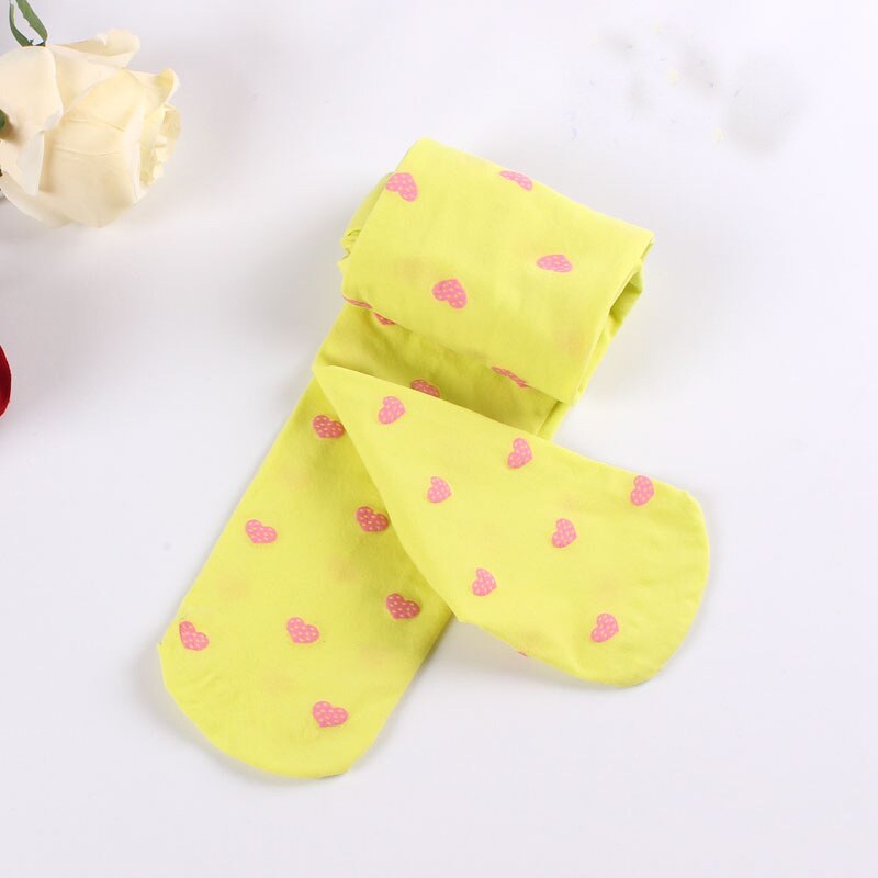 Lote de 10 pantimedias de primavera Color caramelo para niños medias de baile ballet para niñas medias de terciopelo Blanco sólido pantimedias para niños: yellow