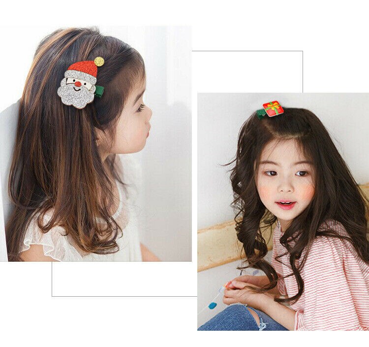 Baby Meisjes Kerst Haar Clip Haarspeld Barrette Accessoires Xmas