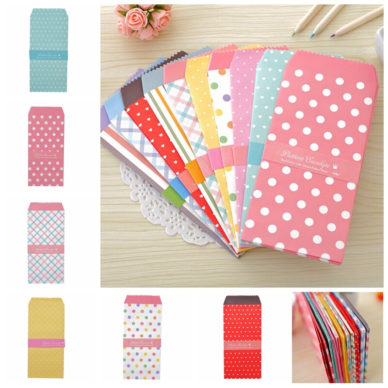 Colorful Envelope Small Craft Envelopes for Letter Invitations 5Pcs/set